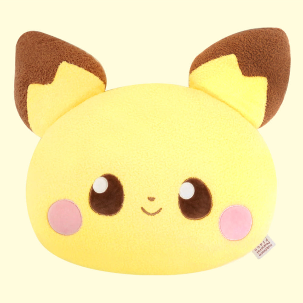 Pokemon NURI Pokepeace 15" Face Cushion Pichu