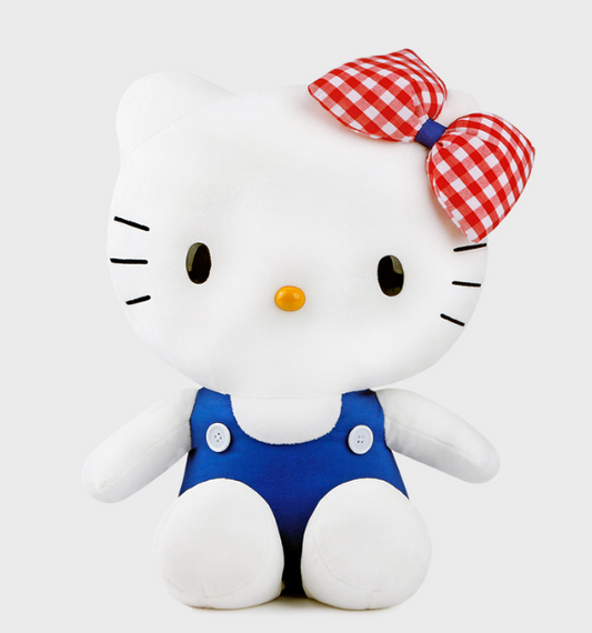 Sanrio Hello Kitty Special 10" Blue Pants & Check Ribbon