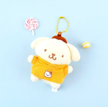 Sanrio Hoodie 3" Keyring Pompompurin
