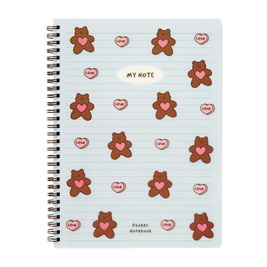 ARTBOX Heart Bear Pocket Spiral Note