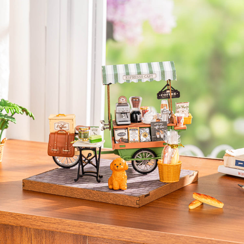 Rolife DIY House Classic Series DG182 Aromatic Coffee Cart