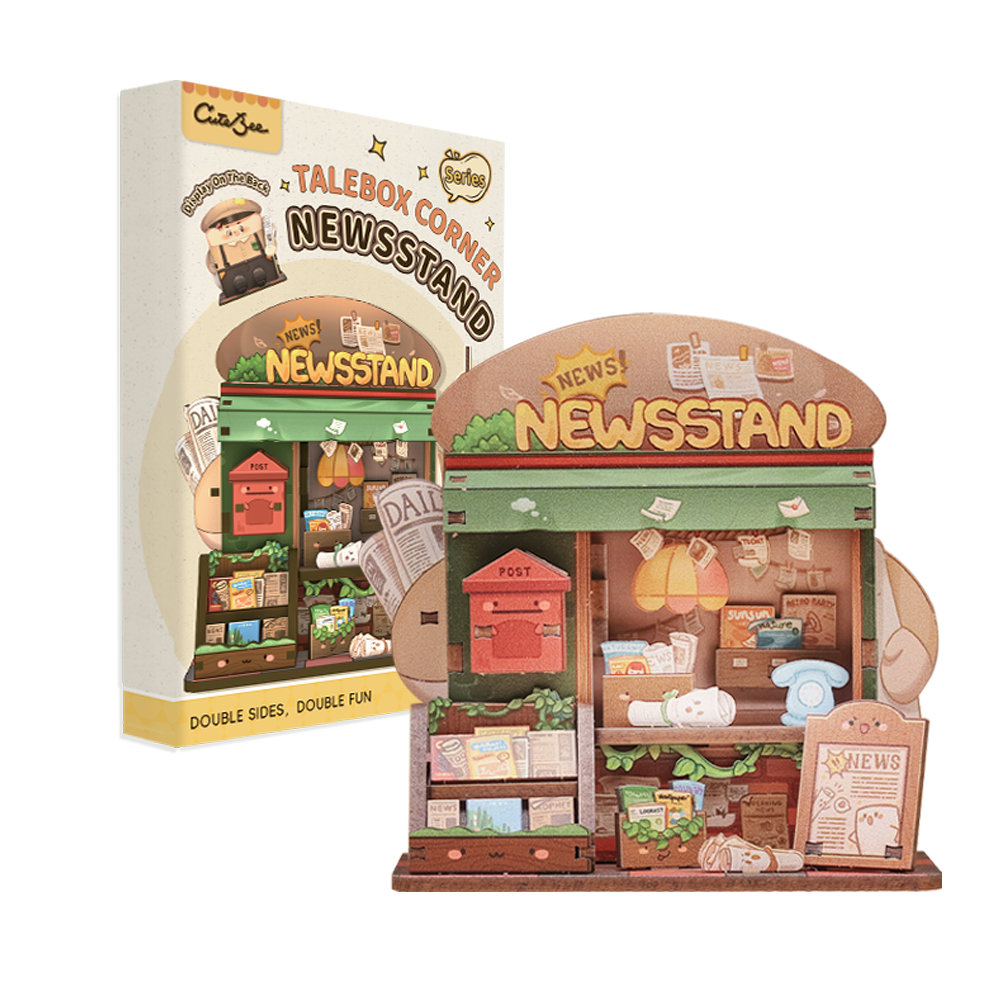 CuteBee CWGA111 TaleBox Corner News Stand
