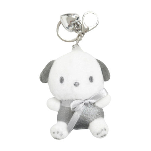 Sanrio Silver Heart 3" Keyring Pochacco