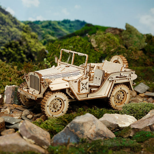 ROKR Scale Model MC701 Army Jeep