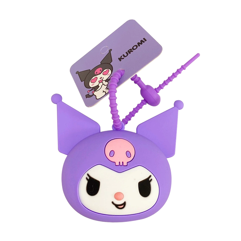 Sanrio Coin Pouch Kuromi Purple Keychain