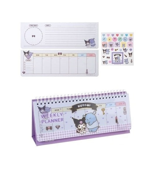 Sanrio Desk Weekly Planner Kuromi