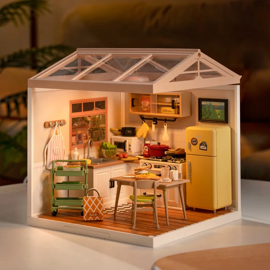Rolife DIY House Super Store Series DW008 Happy Meals Kitchen