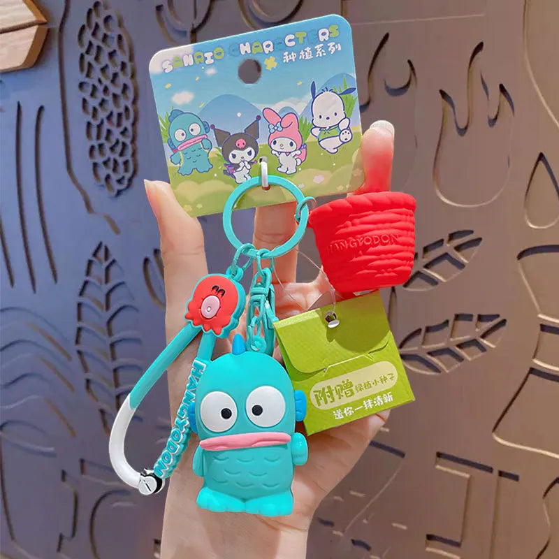 Sanrio Planting Hangyodon Keychain