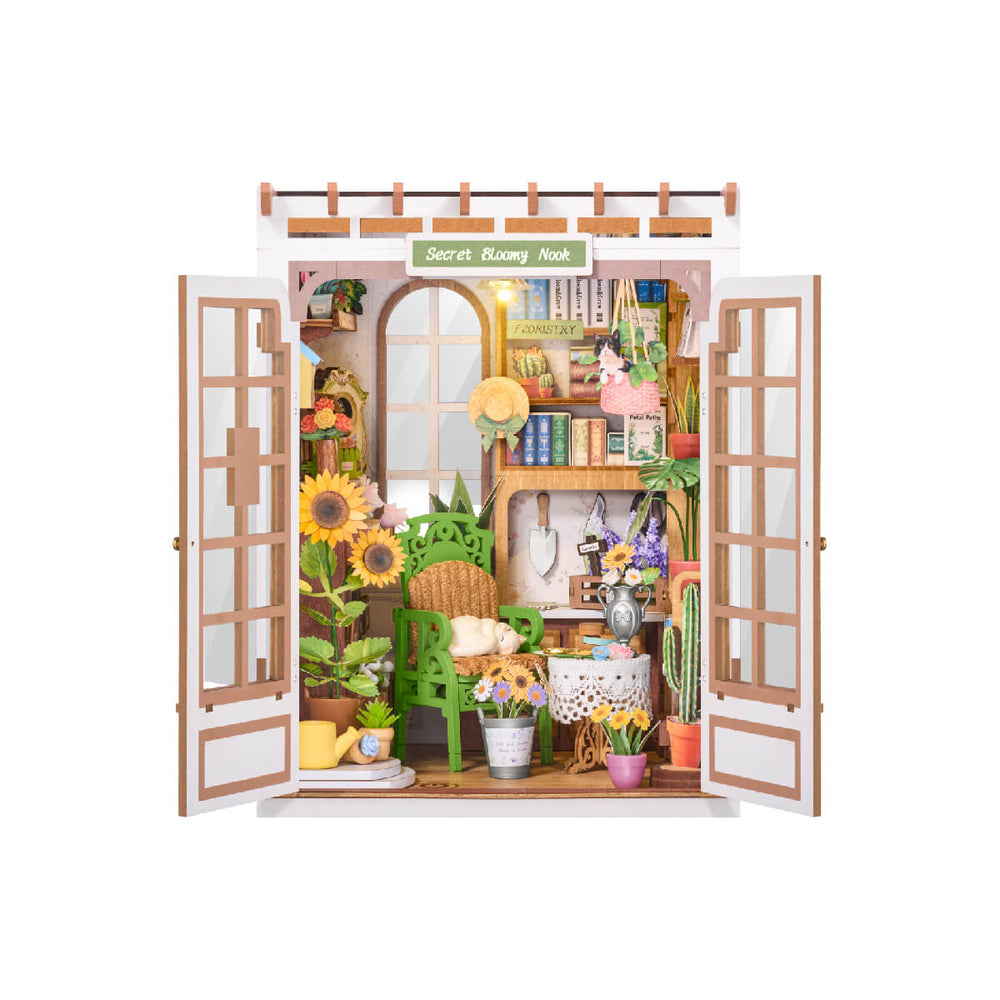 Rolife DIY House Book Nook Series TGE04 Secret Bloomy Nook