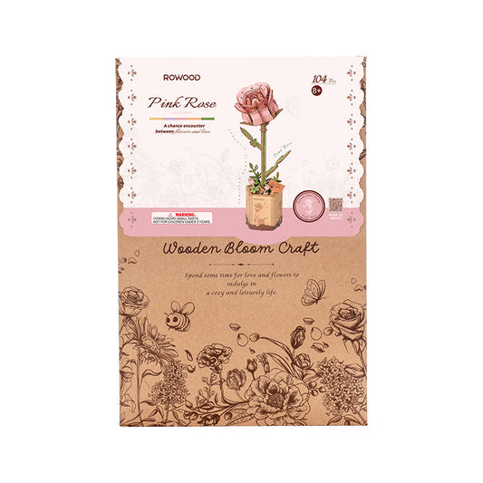 Rolife Rowood Flower Series TW041 Pink Rose