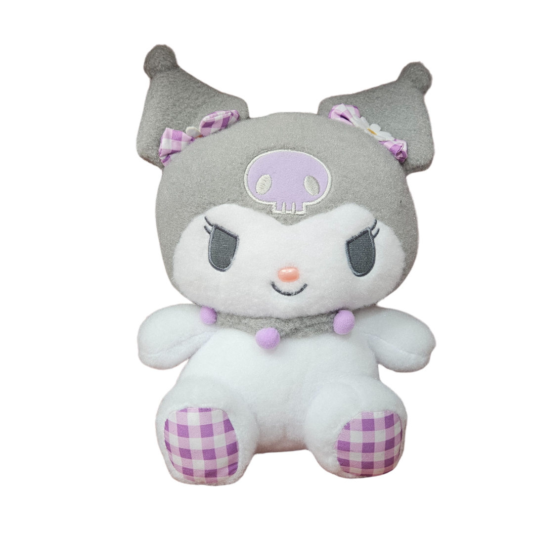 Sanrio Flower Check 10" Kuromi