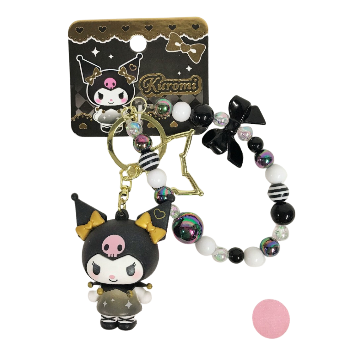 Sanrio Shining Star Kuromi Keychain (Black)