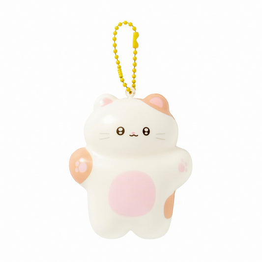 ARTBOX Soft Squish Keyring -White Cheese Cat