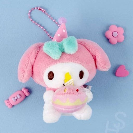 Sanrio Birthday Cake 3" Keyring My Melody