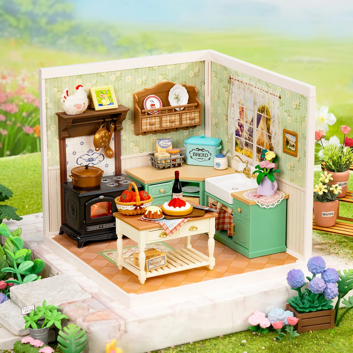 Rolife DIY House Super Store Series DW024 Farmhouse Kitchen