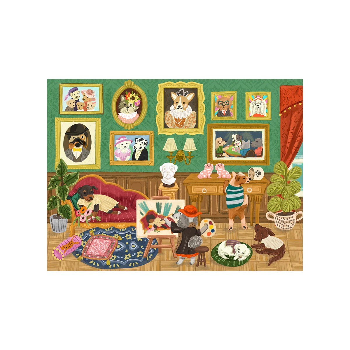 Rolife Jigsaw Puzzle 1000 Piece PT008 Doggie Art Gallery