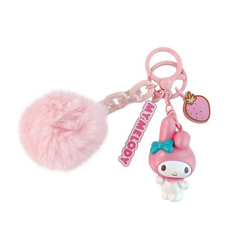 Sanrio Fluffy Ball My Melody Keychain