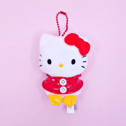 Sanrio Raincoat 3" Keyring Hello Kitty