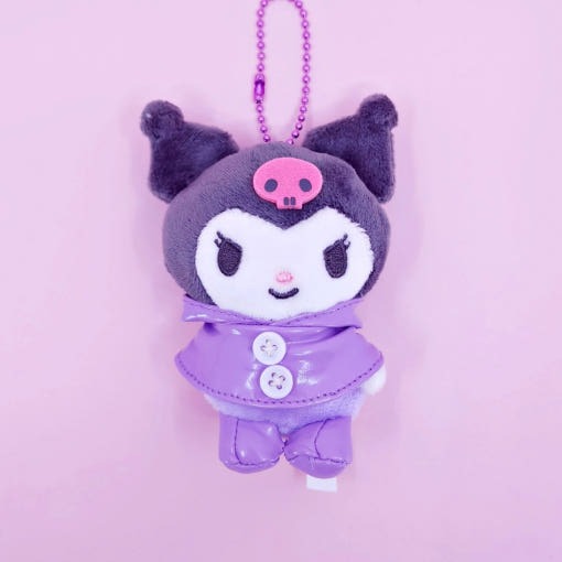 Sanrio Raincoat 3" Keyring Kuromi