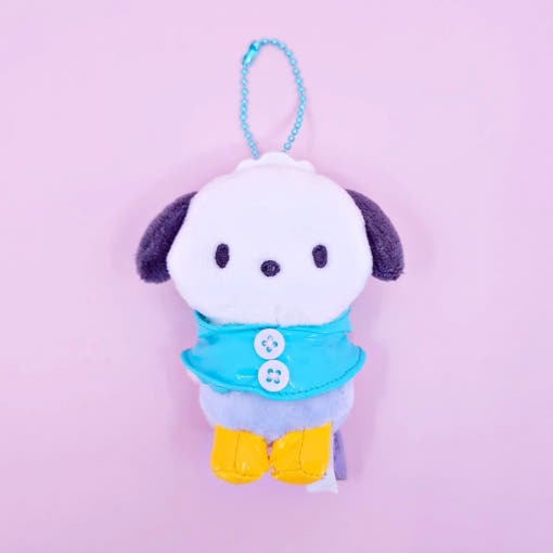 Sanrio Raincoat 3" Keyring Pochacco