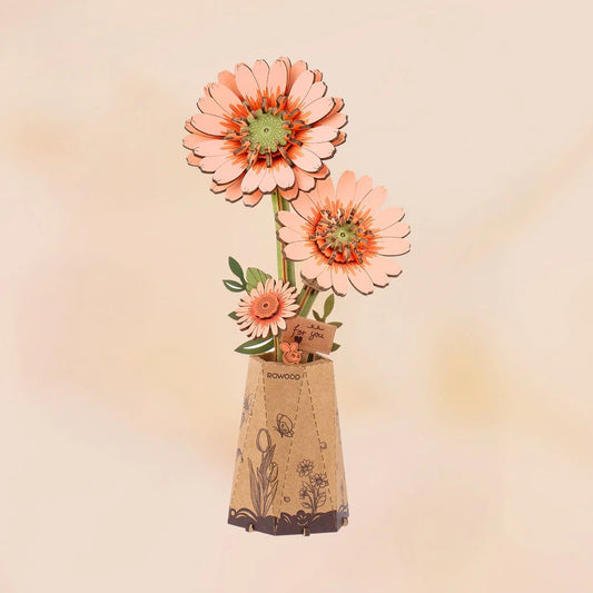 Rolife Rowood Flower Series TW111 Light Orange Gerbera