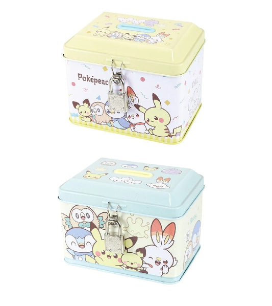 Pokemon Coin Bank with Key
