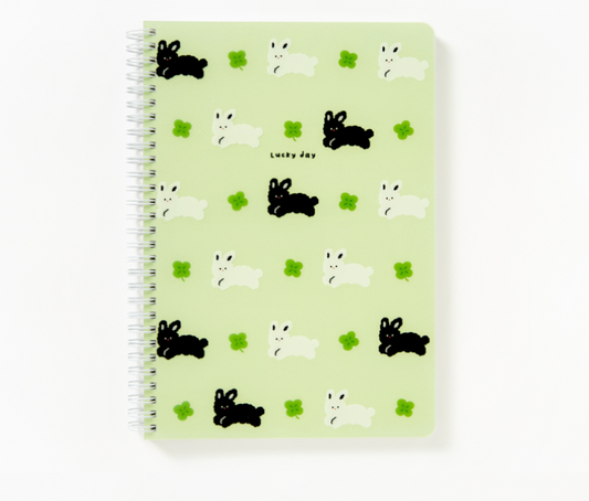 ARTBOX Clover Rabbit Spiral Note