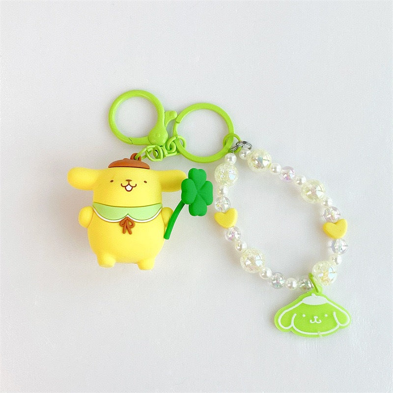 Sanrio Flower Hold Pompompurin Keychain