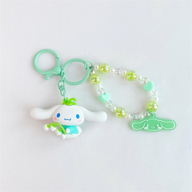 Sanrio Flower Hold Cinnamoroll Keychain