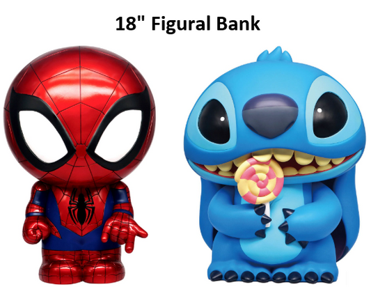 Monogram FIgural Bank L Size