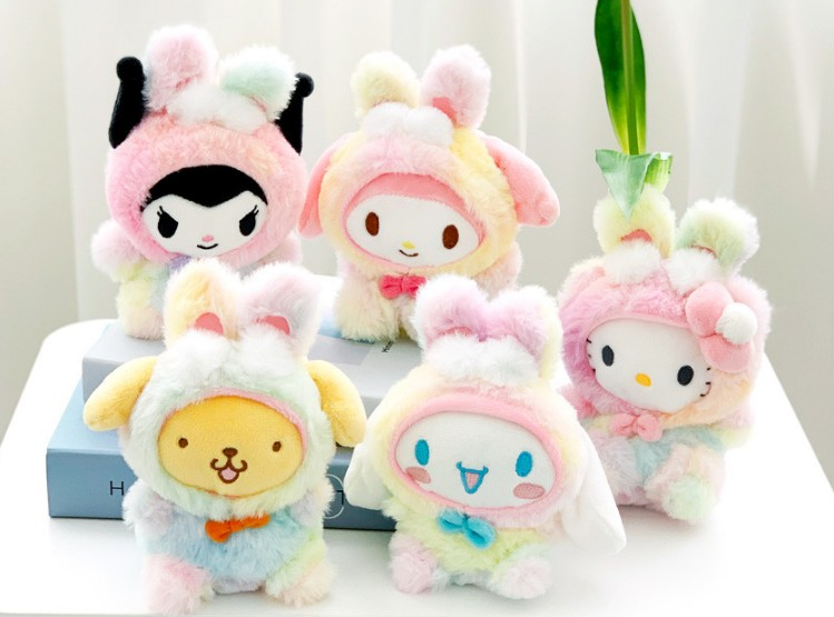 Sanrio Rainbow 5" Clip Cinnamoroll