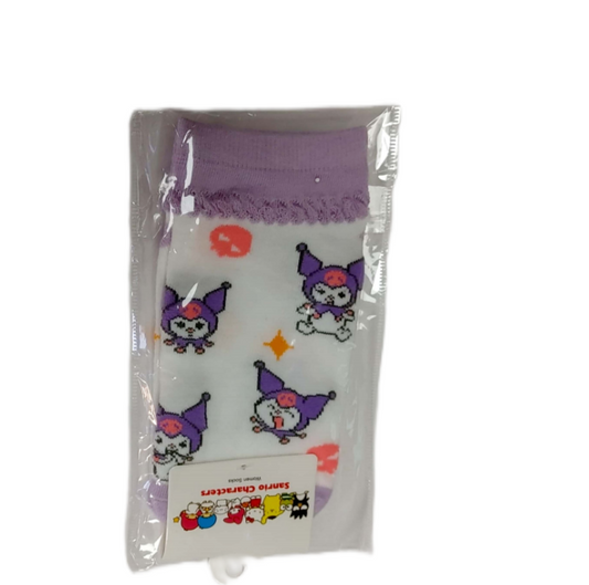 Sanrio Socks - Kuromi, White (10/1)