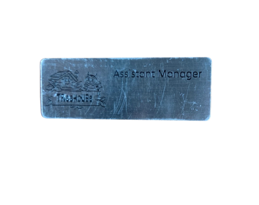 Indoor Treehouse Name Tag (Assistant Manager) – Mirae