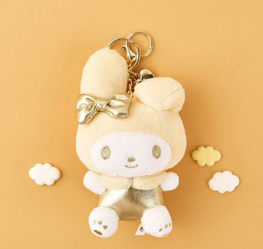 Sanrio Gold Heart 5" Keyring My Melody