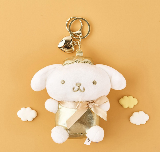 Sanrio Gold Heart 5" Keyring Pompompurin