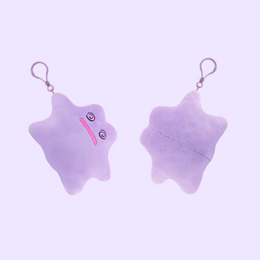 Pokemon NURI Ditto Special 7" Backpack Clip Spinning