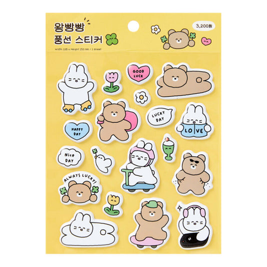 Artbox Cushion Stickers Rabbit-Bear (5/1)