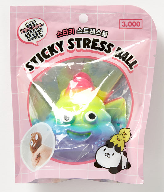 STICKY STRESS BALL - RAINBOW POOP