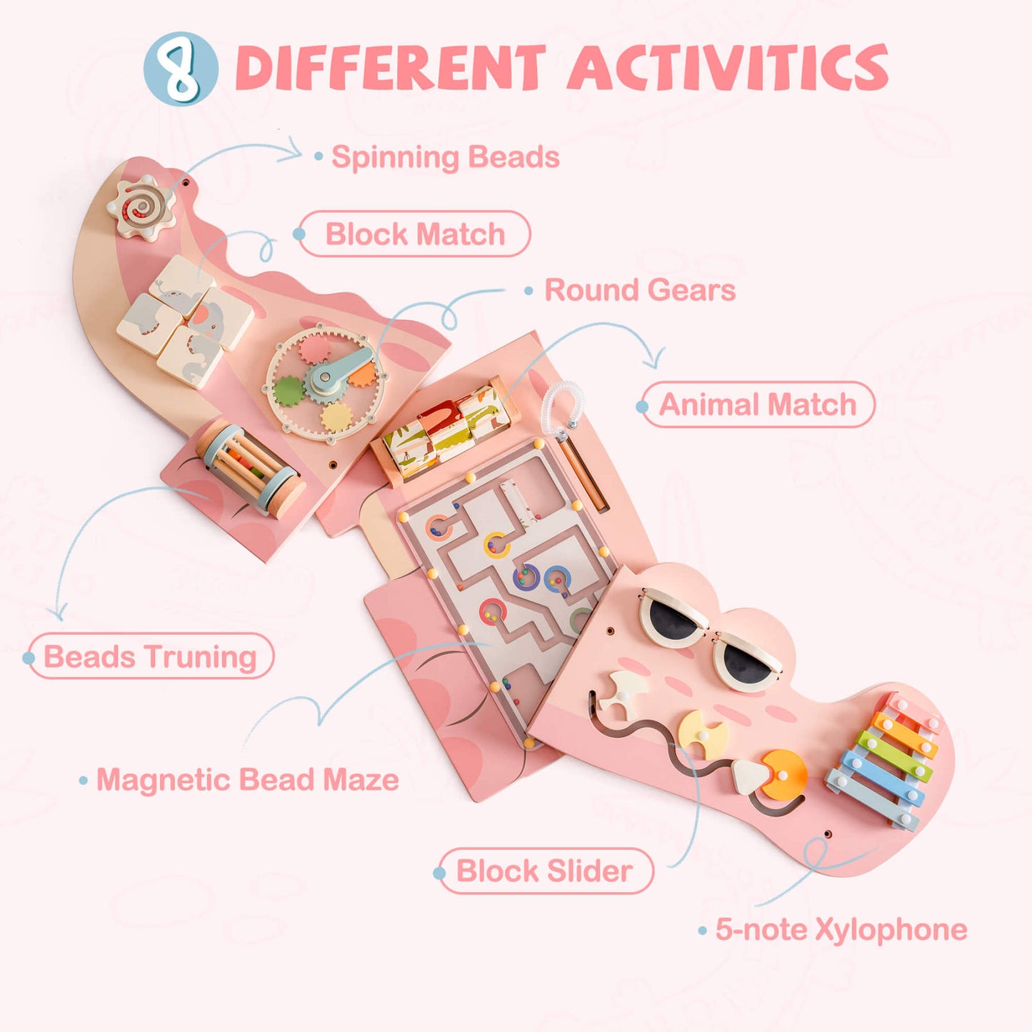 Robud WRP41 Cream Elephant Busy Board