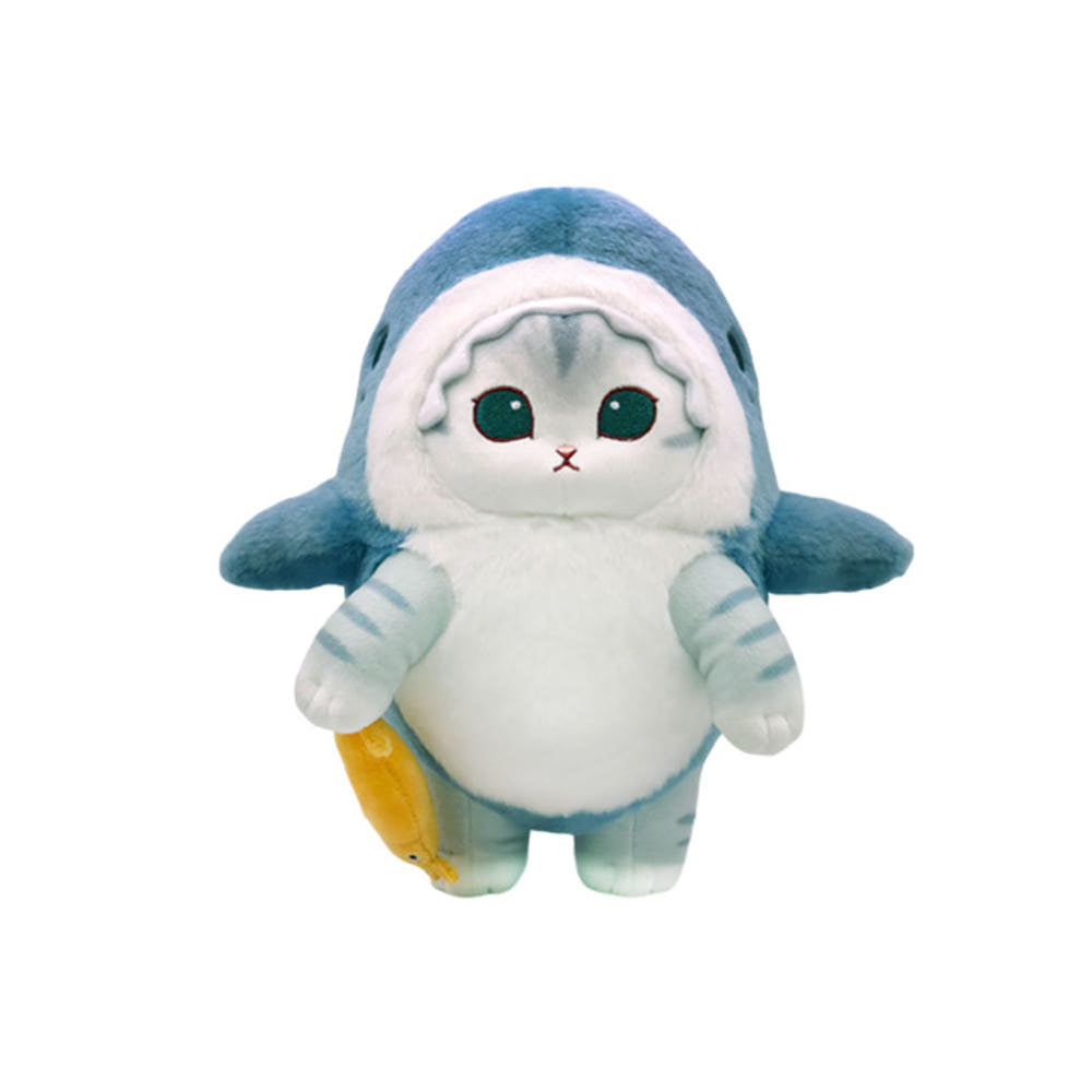 Mofusand 10" Mackerel Tabby Shark Costume