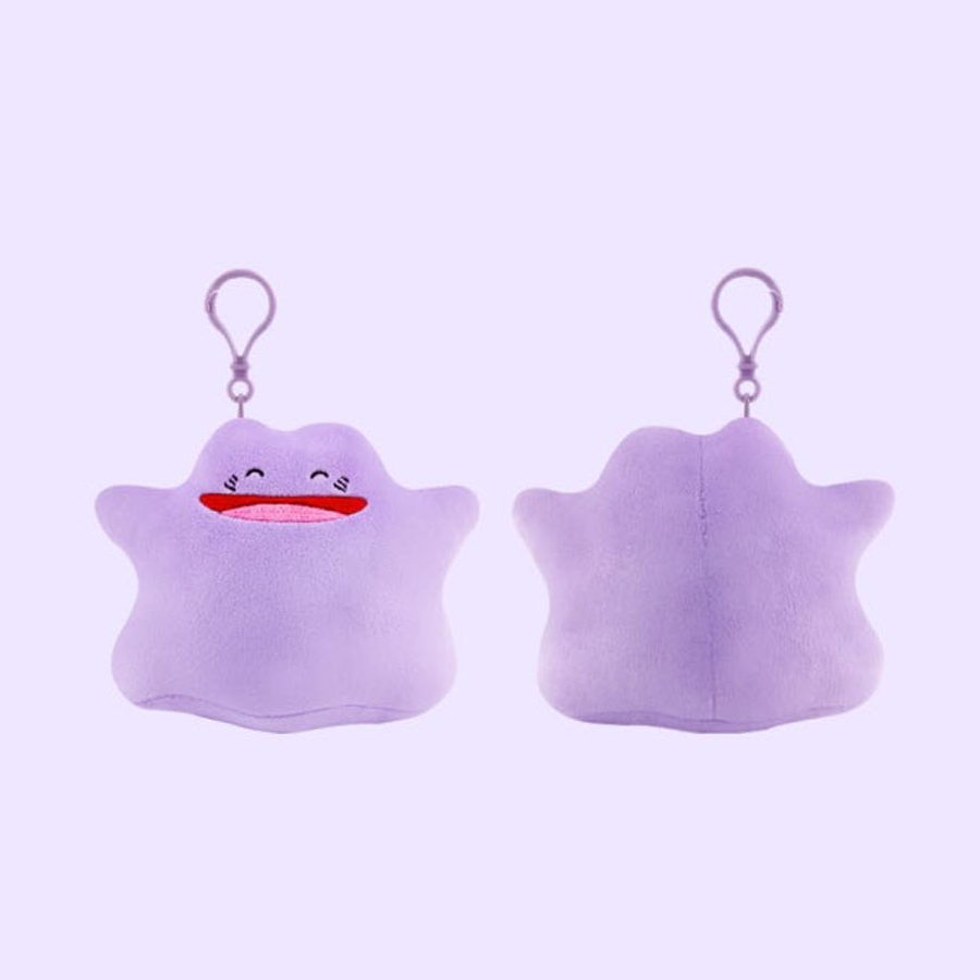 Pokemon NURI Ditto Special 7" Backpack Clip Blushing