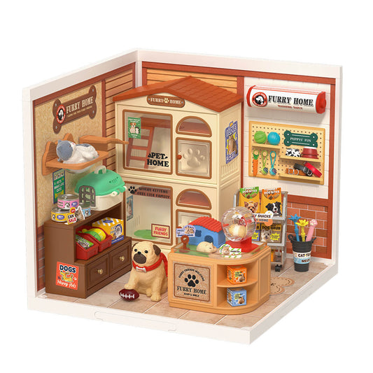 Rolife DIY House Super Store Series DW027 Furry Friends Home