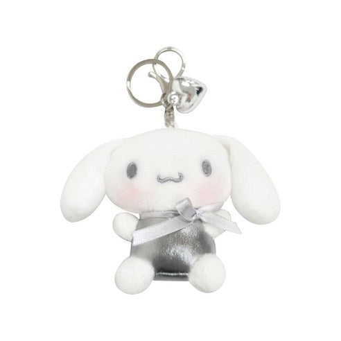 Sanrio Silver Heart 5" Keyring Cinnamoroll
