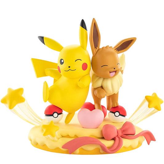 Pokemon Prime Figure (L) Eevee & Pikachu