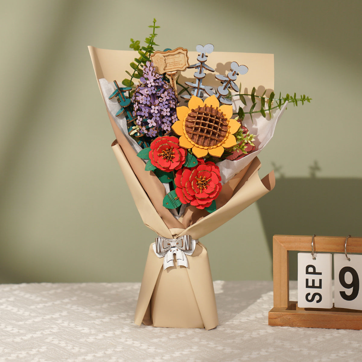 Rolife Rowood Flower Series TW01H Wooden Flower Bouquet