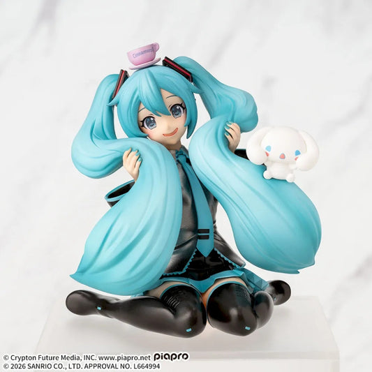 Sega Hatsune Miku X Cinnamoroll Premium Perching Mofutto/Fluffy Ver