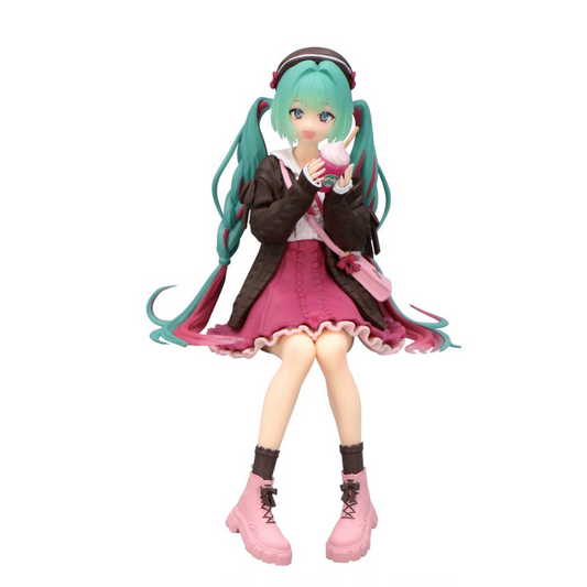 Furyu Vocaloid Hatsune Miku Noodle Stopper Flower Autumn Date Pink Ver.