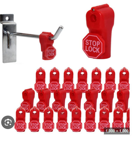 ON Supply - Shelf Lock Red 100pc