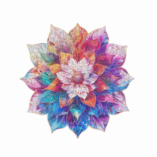 Rolife Rowood Wooden Jigsaw Puzzle 200 Piece TA001 Mystic Mandala Flower