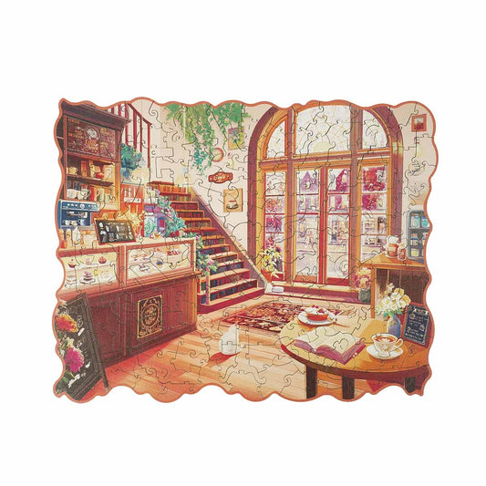 Rolife Rowood Wooden Jigsaw Puzzle 200 Piece TA006 Cozy Winter Cafe